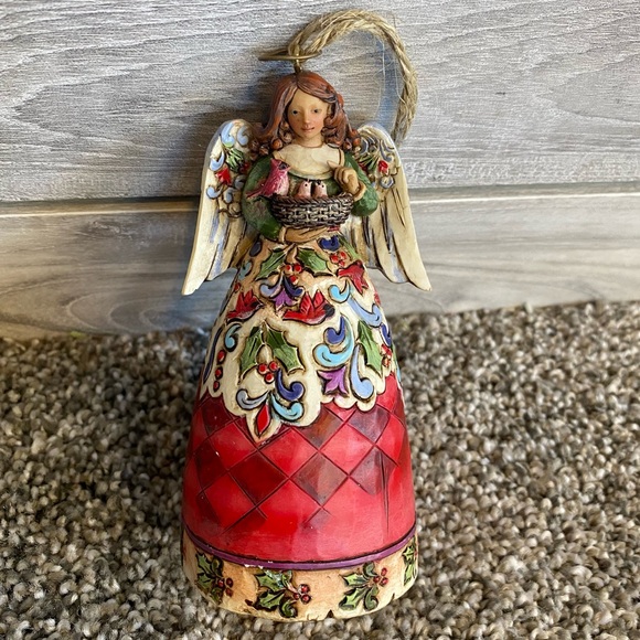 Jim Shore Angel Ornament Winter On The Wing Heartwood Creek 2010 Enesco - Picture 3 of 6